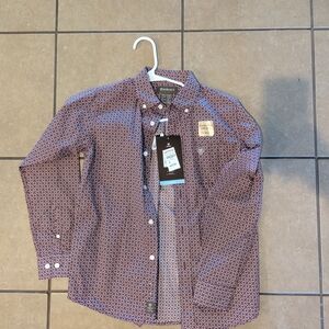 Men's Purple Geometric Shirt